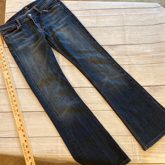 Seven For All Mankind Flynt Bootcut Blue Jeans - Size: 27 - US Misses Size: 4 - Picture 11 of 13